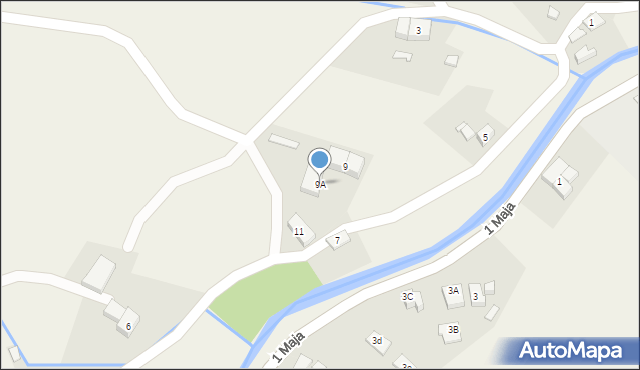 Mysłakowice, Starowiejska, 9A, mapa Mysłakowice