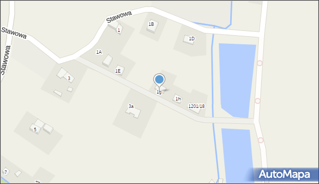 Mysłakowice, Stawowa, 1g, mapa Mysłakowice