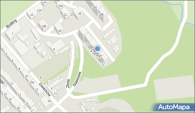 Mysłowice, Stawowa, 27A, mapa Mysłowice