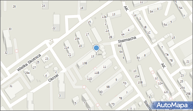 Mysłowice, Stalmacha Pawła, 15, mapa Mysłowice