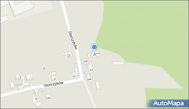 Mysłowice, Storczyków, 18, mapa Mysłowice