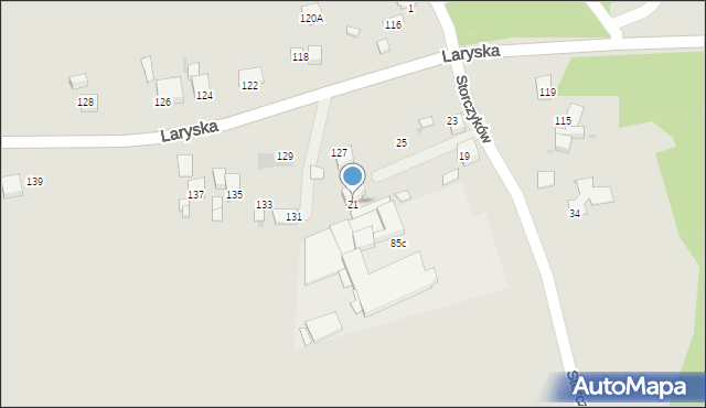 Mysłowice, Storczyków, 21, mapa Mysłowice