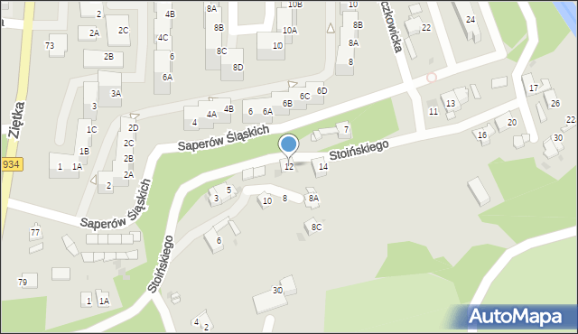 Mysłowice, Stoińskiego Stefana, 12, mapa Mysłowice