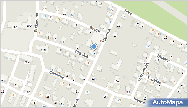 Myszków, Stawowa, 15, mapa Myszków