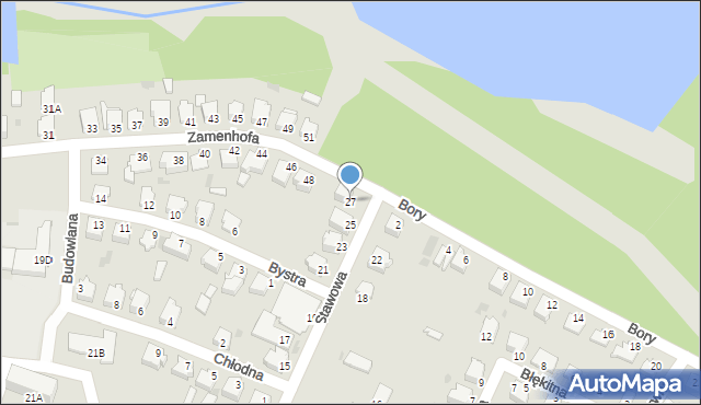 Myszków, Stawowa, 27, mapa Myszków