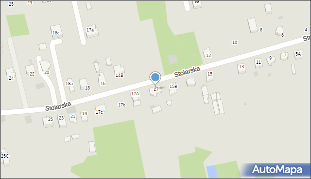 Myszków, Stolarska, 17, mapa Myszków