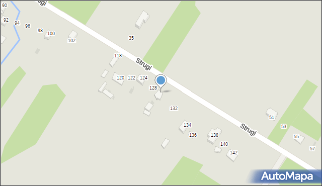 Myszków, Strugi, 130, mapa Myszków