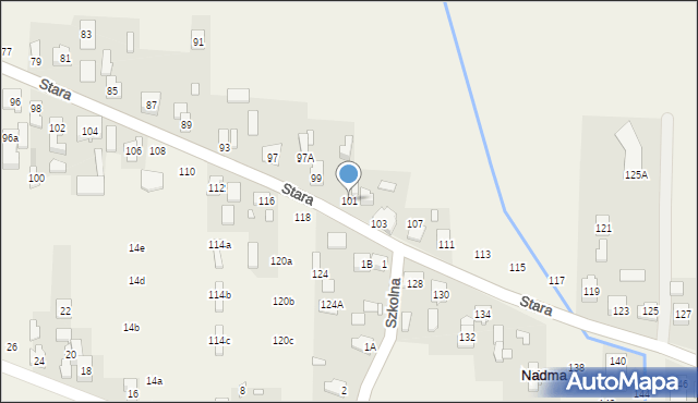 Nadma, Stara, 101, mapa Nadma