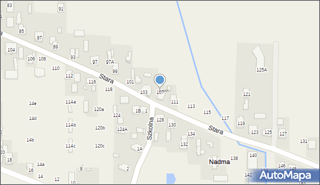 Nadma, Stara, 107, mapa Nadma