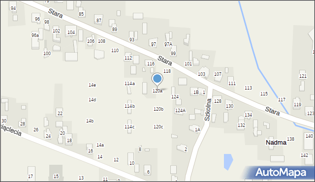 Nadma, Stara, 120a, mapa Nadma