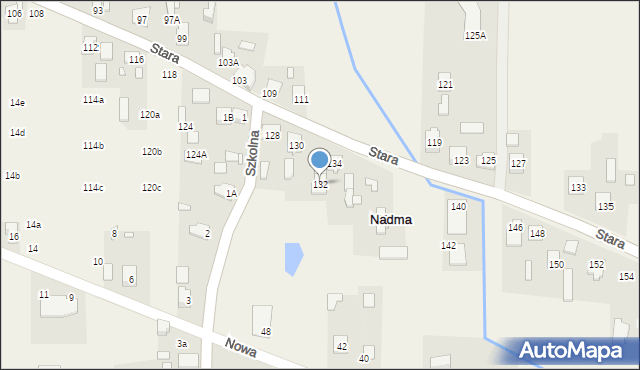 Nadma, Stara, 132, mapa Nadma