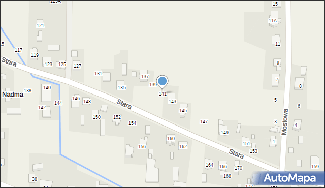Nadma, Stara, 141, mapa Nadma