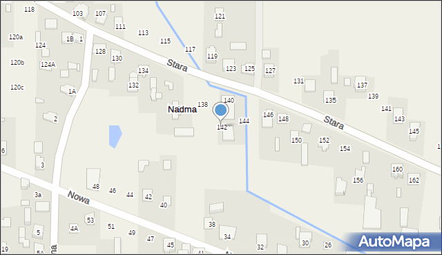 Nadma, Stara, 142, mapa Nadma