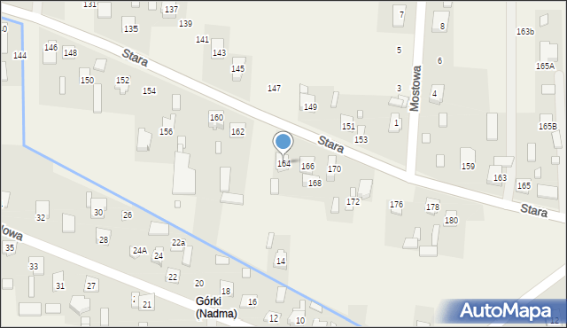 Nadma, Stara, 164, mapa Nadma