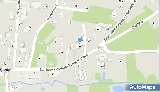 Nałęczów, Stanisława Augusta Poniatowskiego, 15, mapa Nałęczów