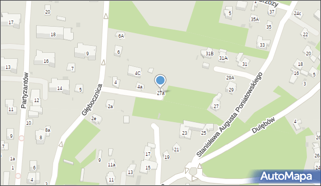 Nałęczów, Stanisława Augusta Poniatowskiego, 27a, mapa Nałęczów