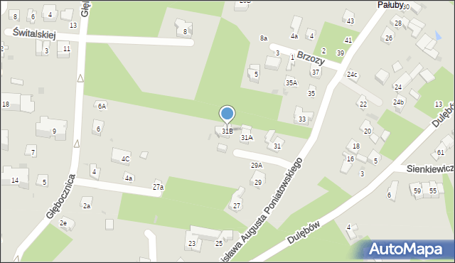 Nałęczów, Stanisława Augusta Poniatowskiego, 31B, mapa Nałęczów