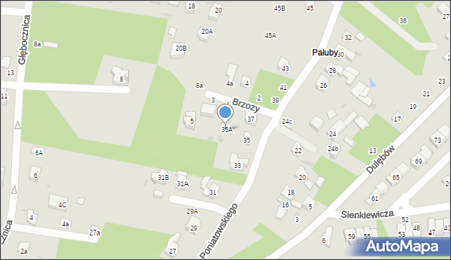 Nałęczów, Stanisława Augusta Poniatowskiego, 35A, mapa Nałęczów