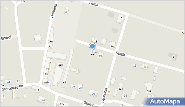 Namysłów, Staffa Leopolda, 21, mapa Namysłów