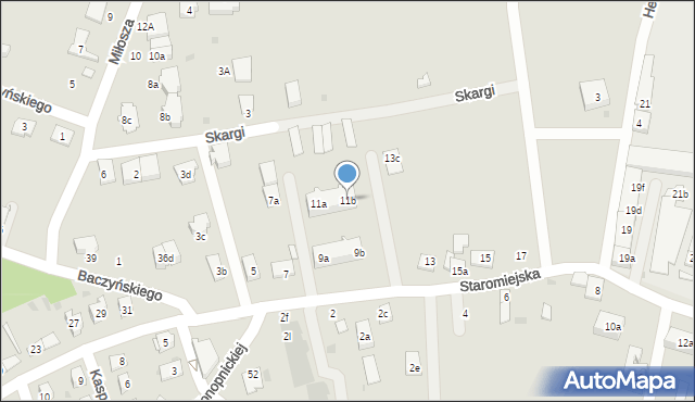 Namysłów, Staromiejska, 11b, mapa Namysłów