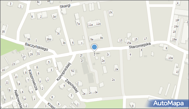Namysłów, Staromiejska, 2, mapa Namysłów