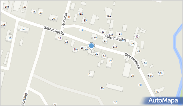 Namysłów, Staromiejska, 22b, mapa Namysłów