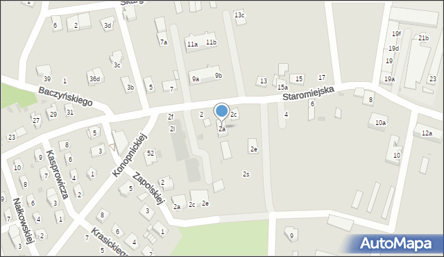 Namysłów, Staromiejska, 2a, mapa Namysłów