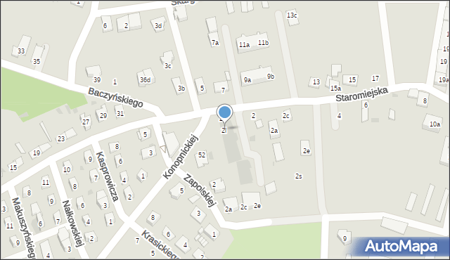 Namysłów, Staromiejska, 2l, mapa Namysłów