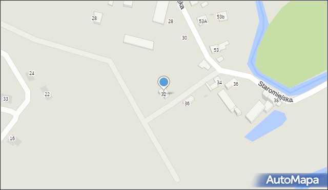 Namysłów, Staromiejska, 32, mapa Namysłów