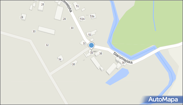 Namysłów, Staromiejska, 34, mapa Namysłów