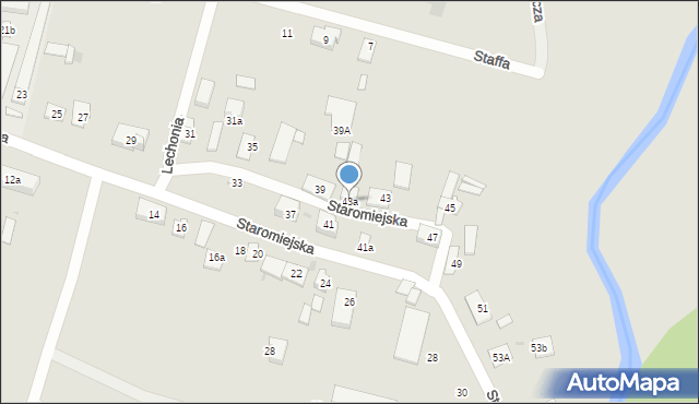 Namysłów, Staromiejska, 43a, mapa Namysłów