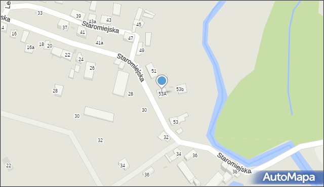 Namysłów, Staromiejska, 53A, mapa Namysłów