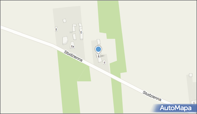 Natalin, Studzienna, 5, mapa Natalin