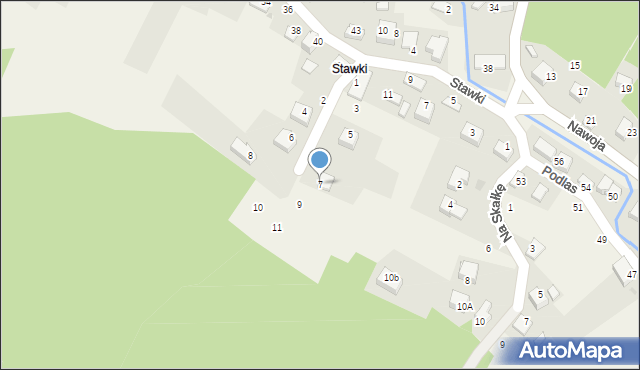 Nawojowa Góra, Stroma, 7, mapa Nawojowa Góra