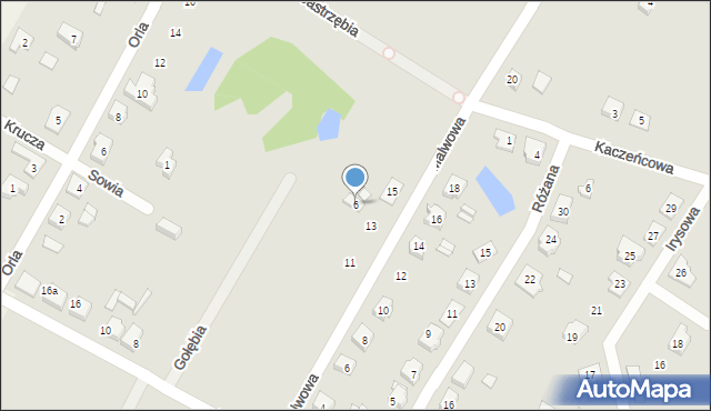 Nekla, Starczanowska, 6, mapa Nekla