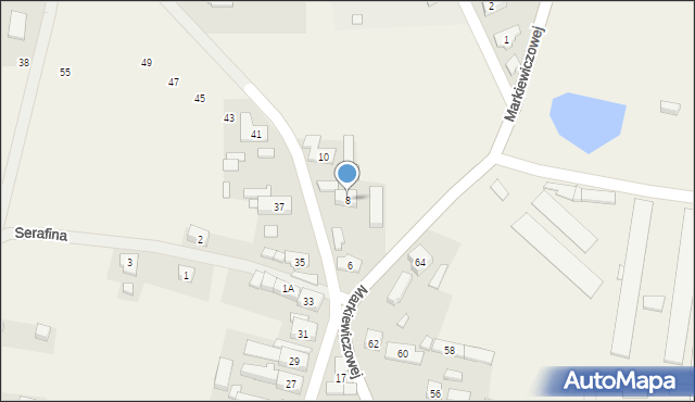 Niedoradz, Struga, 8, mapa Niedoradz