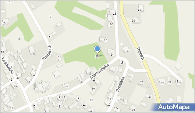 Niegowonice, Starowiejska, 10, mapa Niegowonice