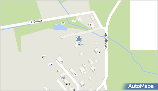 Niepołomice, Staniątecka, 2D, mapa Niepołomice