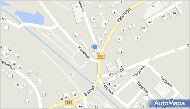 Niepołomice, Stefana Batorego, 1, mapa Niepołomice