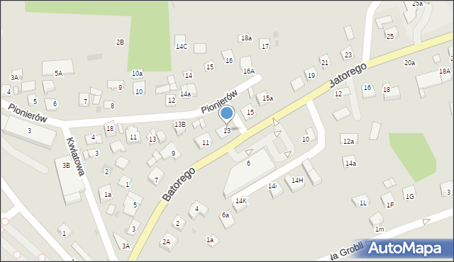 Niepołomice, Stefana Batorego, 13, mapa Niepołomice