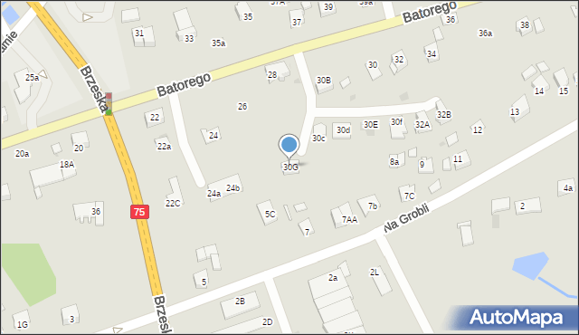 Niepołomice, Stefana Batorego, 30G, mapa Niepołomice
