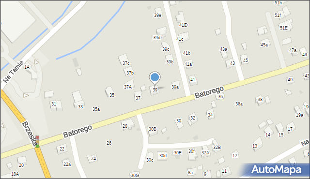 Niepołomice, Stefana Batorego, 39, mapa Niepołomice