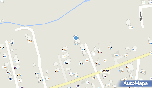 Niepołomice, Stefana Batorego, 51k, mapa Niepołomice