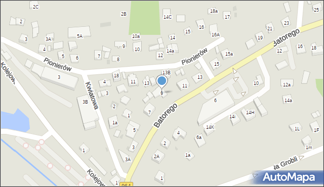 Niepołomice, Stefana Batorego, 9, mapa Niepołomice