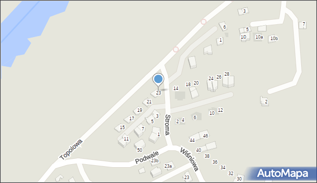 Niepołomice, Stroma, 23, mapa Niepołomice