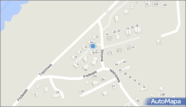 Niepołomice, Stroma, 5, mapa Niepołomice