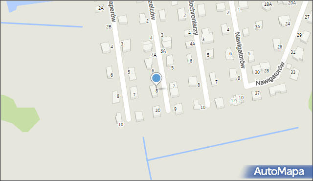 Niepołomice, Strzelców, 8, mapa Niepołomice