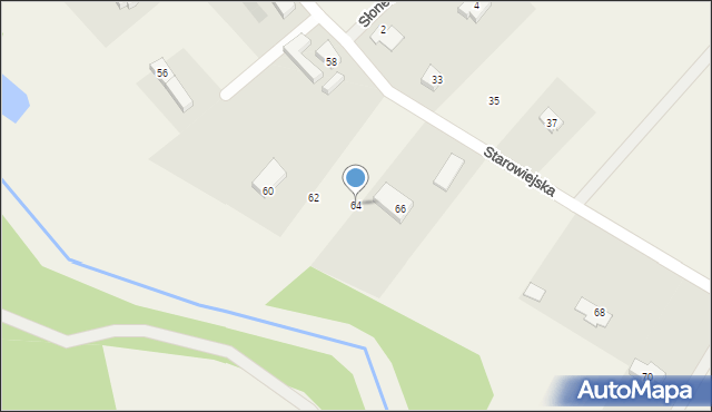 Niestkowo, Starowiejska, 64, mapa Niestkowo