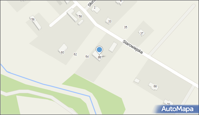 Niestkowo, Starowiejska, 66, mapa Niestkowo