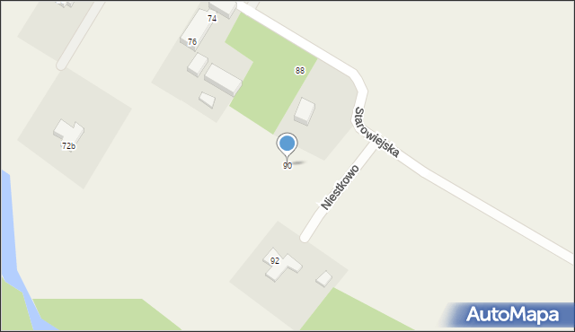 Niestkowo, Starowiejska, 90, mapa Niestkowo